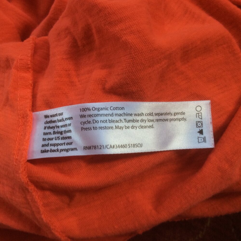 Eileen Fisher Bundle Brown Wool Cardigan and Orange T-Shirt Size XSP/XXS Fall - Picture 9 of 9
